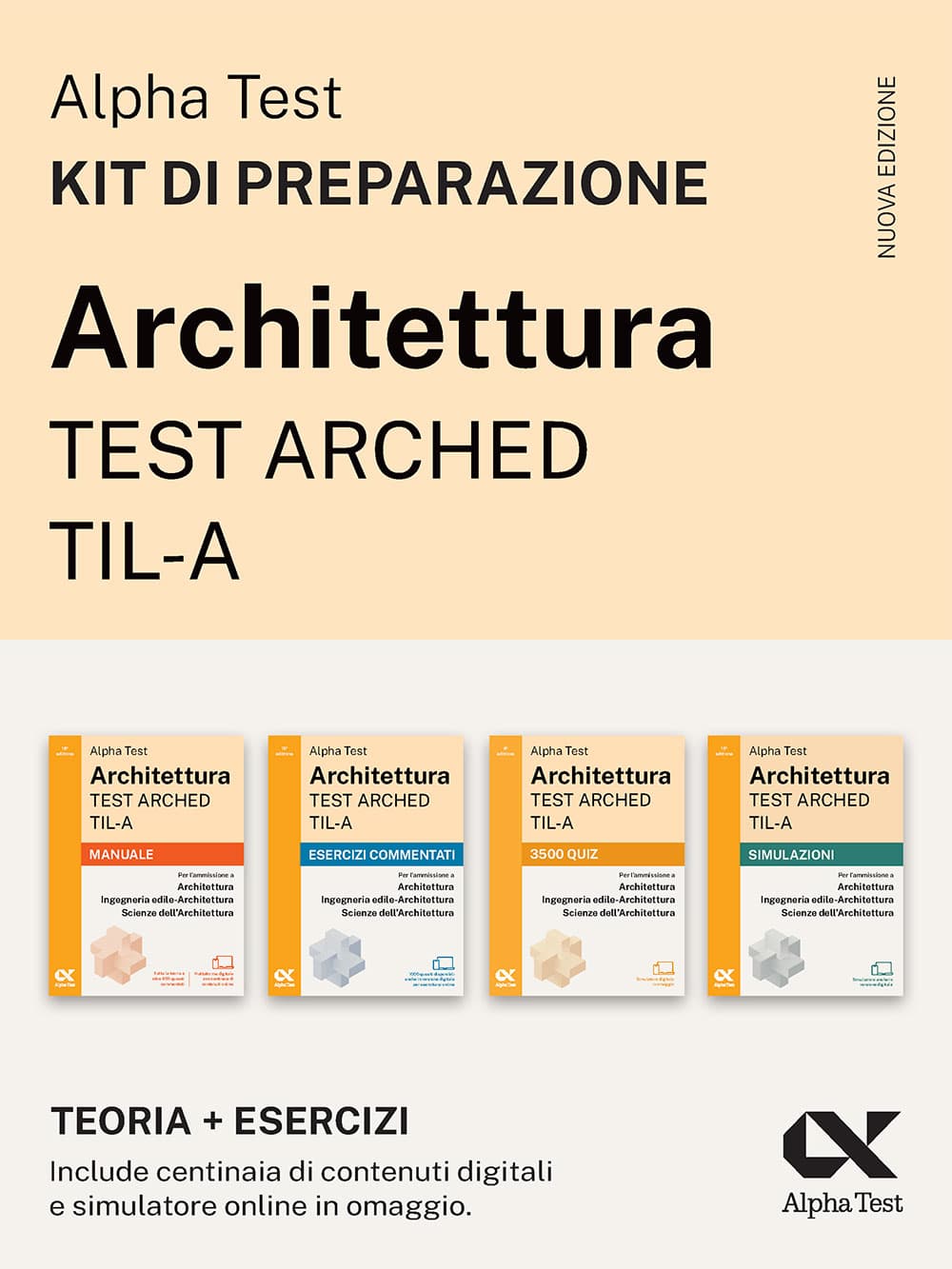 Copertina del libro: "Alpha Test Architettura ARCHED, TIL-A - Kit di preparazione", disponibile