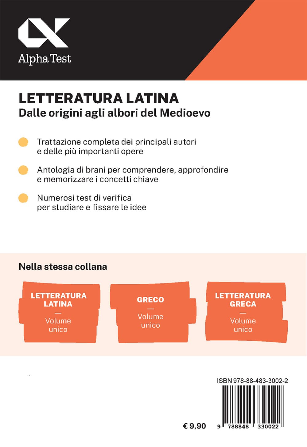 Copertina del libro: "Letteratura latina", disponibile