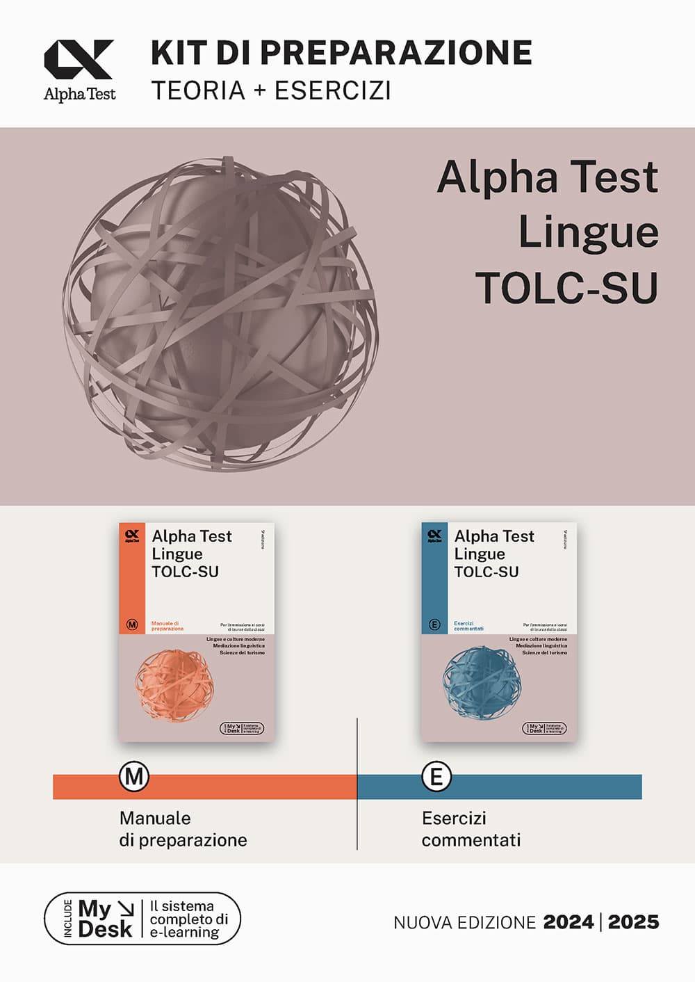 Copertina del libro: "Alpha Test Lingue TOLC-SU - Kit di preparazione", disponibile
