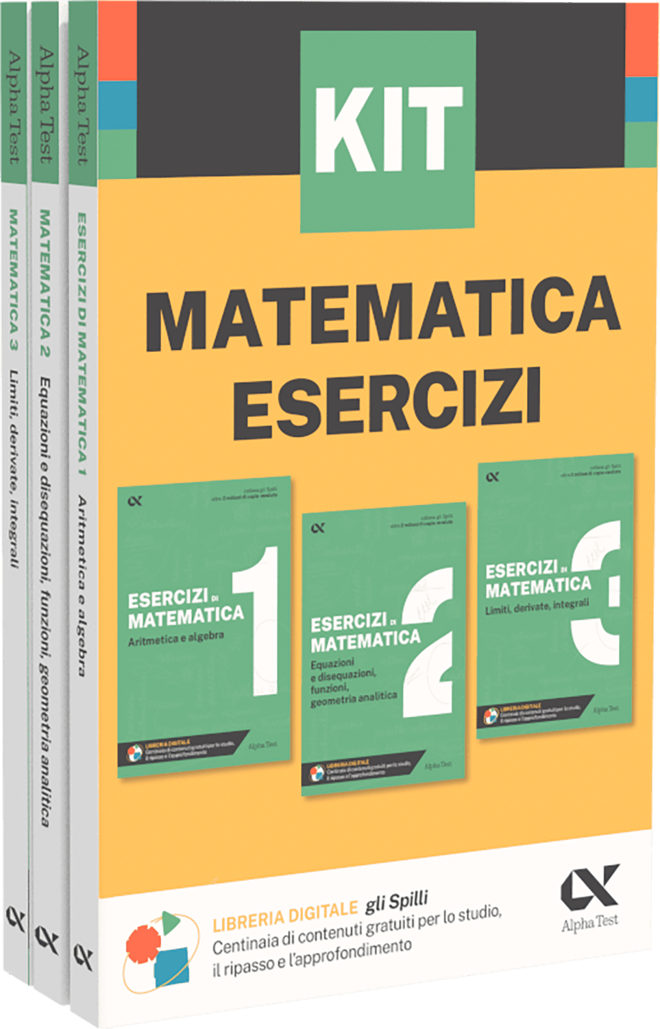 Copertina del libro: "Kit Spilli Matematica Esercizi", disponibile
