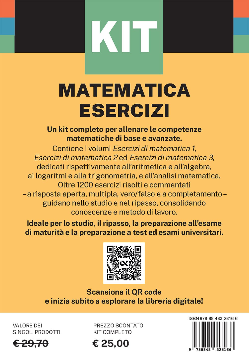 Copertina del libro: "Kit Spilli Matematica Esercizi", disponibile