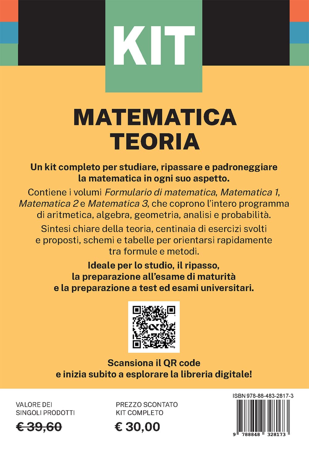 Copertina del libro: "Kit Spilli Matematica Teoria", disponibile