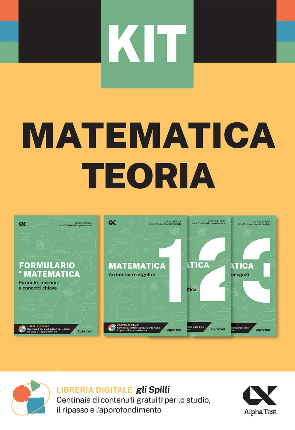 Copertina del libro: "Kit Spilli Matematica Teoria", disponibile