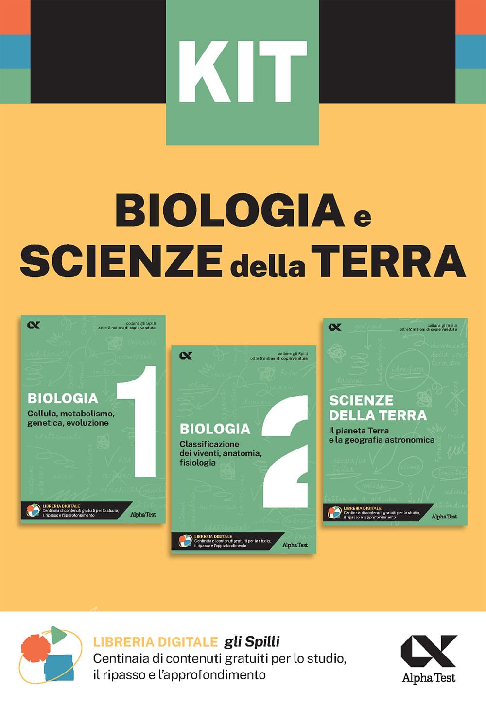 Copertina del libro: "Kit Spilli Biologia & Scienze della Terra", disponibile