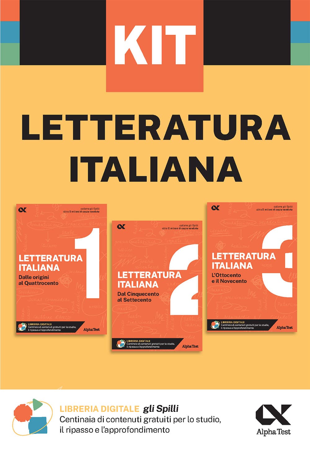 Copertina del libro: "Kit Spilli Letteratura Italiana", disponibile