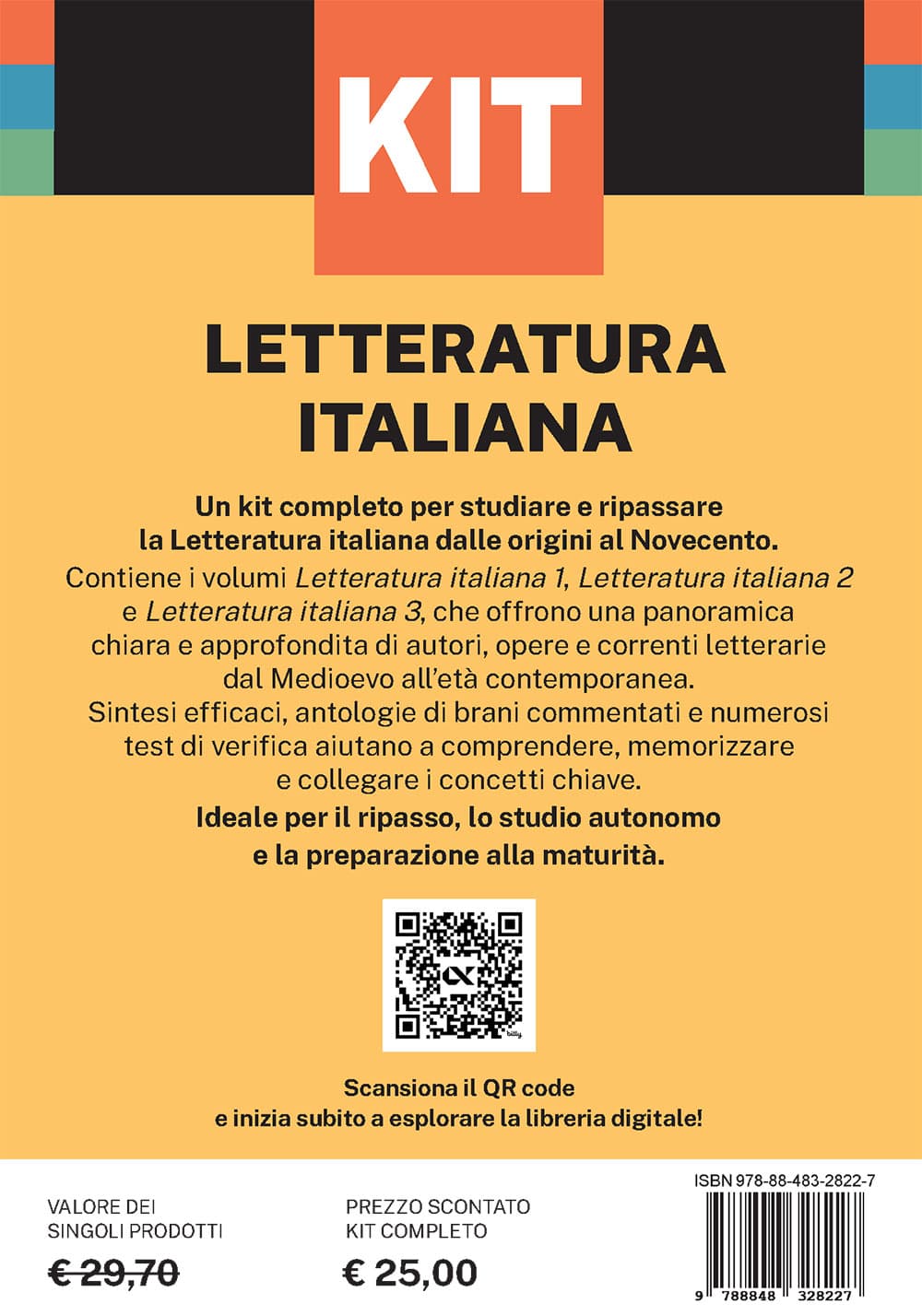 Copertina del libro: "Kit Spilli Letteratura Italiana", disponibile