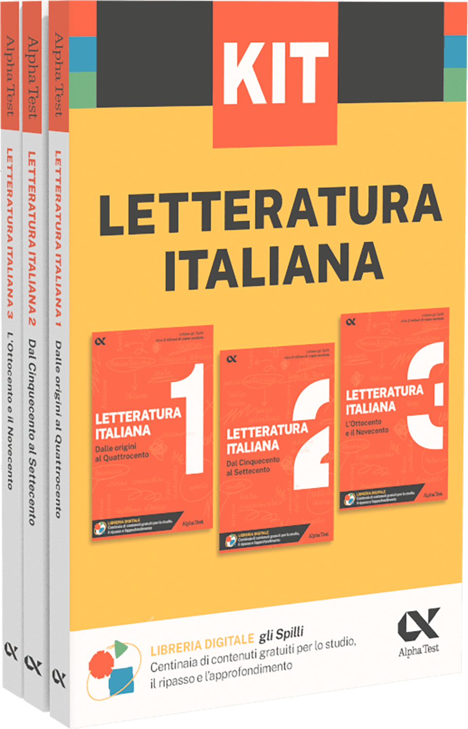 Copertina del libro: "Kit Spilli Letteratura Italiana", disponibile