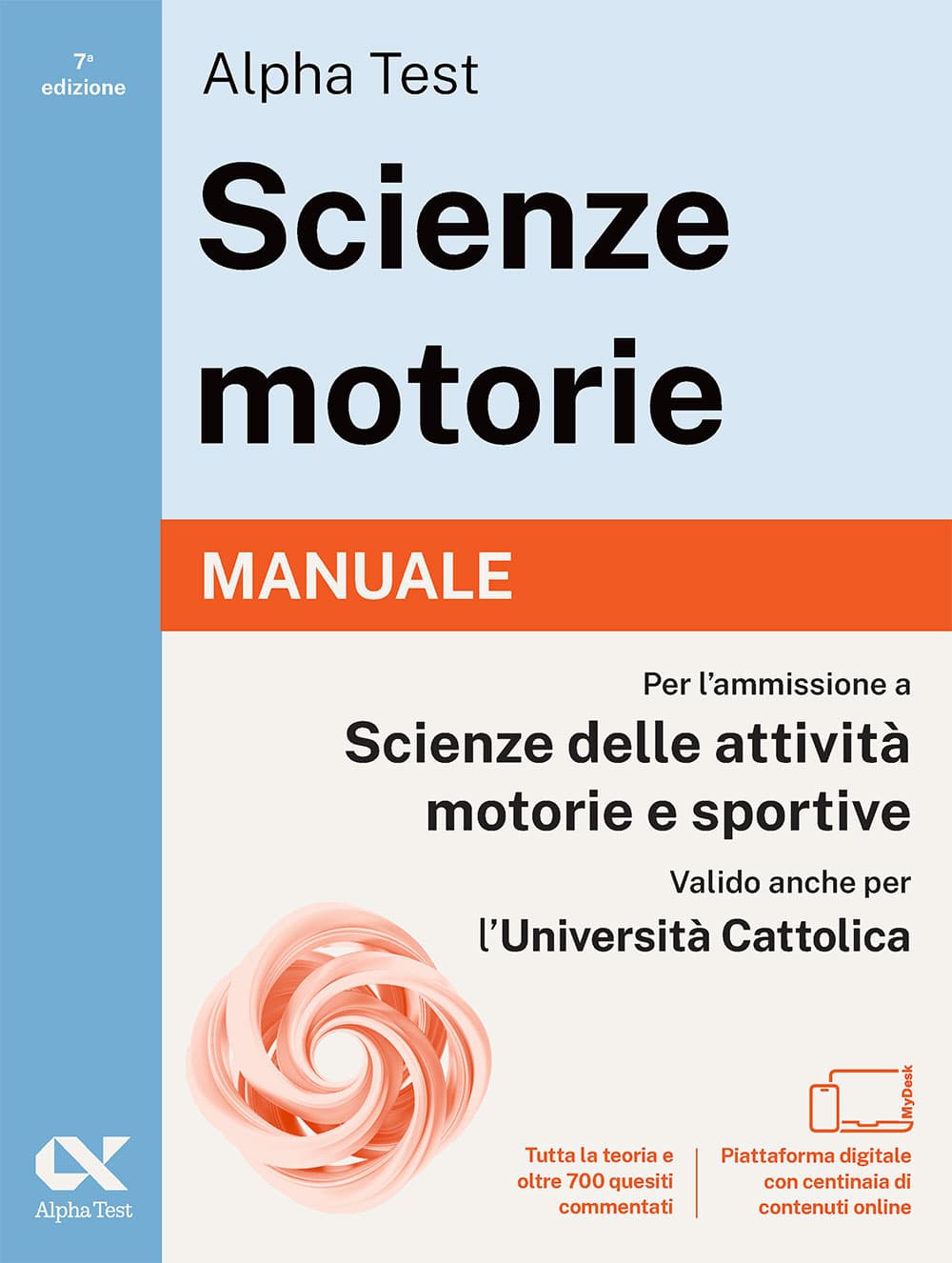 Copertina del libro: "Alpha Test Scienze Motorie - Manuale di preparazione", in prevendita