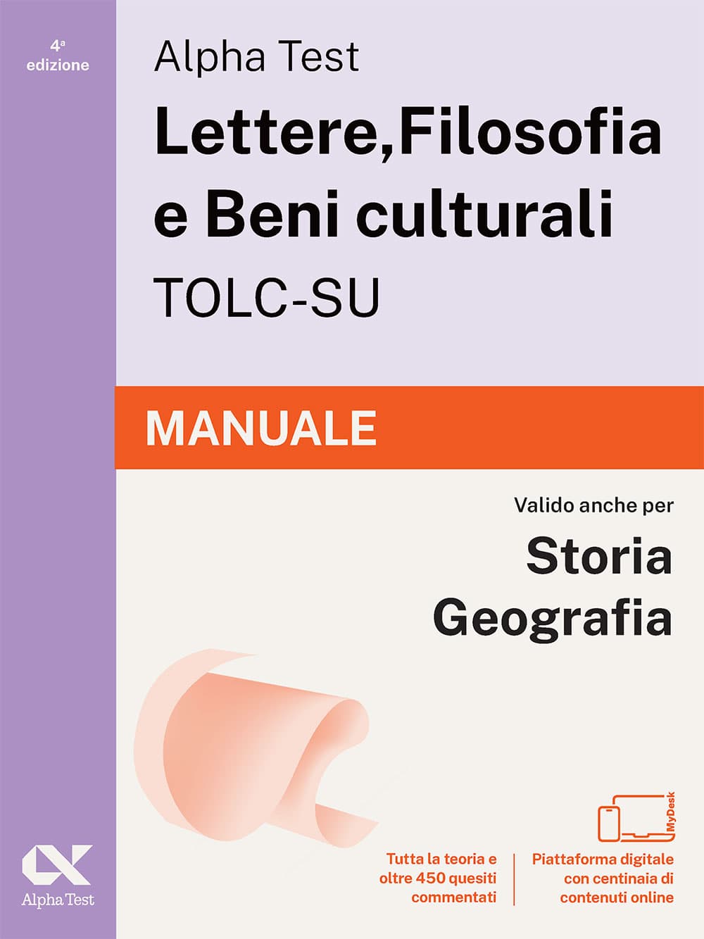 Alpha Test Lettere, Filosofia e Beni culturali TOLC-SU - Manuale