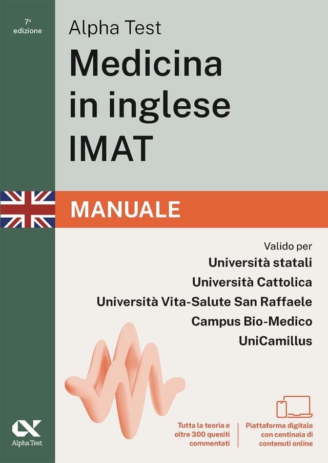 Alpha Test Medicina in inglese IMAT - Manuale 