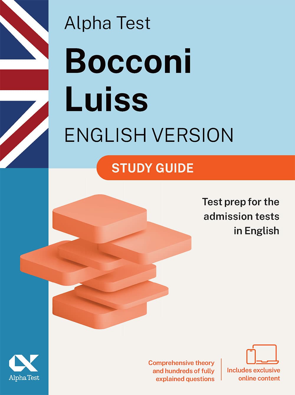 Copertina del libro: "Alpha Test Bocconi Luiss English version - Study guide", in prevendita