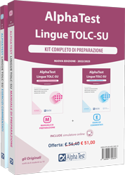 Alpha Test Lingue TOLC-SU. Kit di preparazione