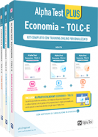 Alpha Test PLUS Economia - TOLC-E - Kit completo con training online personalizzato  978-88-483-2335-2