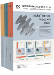 Alpha Test PLUS Ingegneria TOLC-I - Kit di preparazione Plus
