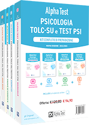 AlphaTest Psicologia TOLC-SU e TEST PSI. Kit completo di preparazione