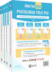 Alpha Test PLUS Psicologia TOLC-PSI. Kit completo con training online personalizzato