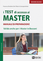 In catalogo (In vendita) - 978-88-483-2454-0: I test di accesso ai master - Manuale di preparazione 