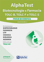 In catalogo (In vendita) - 978-88-483-2444-1: Alpha Test Biotecnologia e Farmacia TOLC-B, TOLC-F e TOLC-S - Prove di verifica V13 Farmacia. Prove di verifica 