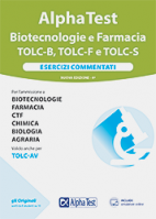 In catalogo (In vendita) - 978-88-483-2443-4: Alpha Test Biotecnologia e Farmacia TOLC-B, TOLC-F e TOLC-S - Esercizi commentati 
