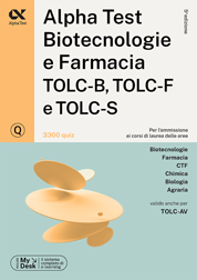 Alpha Test Biotecnologie e Farmacia TOLC-B, TOLC-F e TOLC-S - 3300 quiz